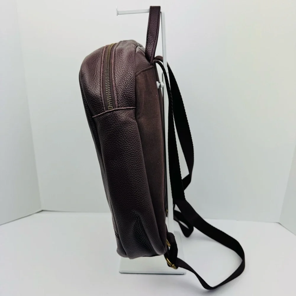 The Sak De Young Leather Backpack. Mahogany color. 100% Genuine leather.